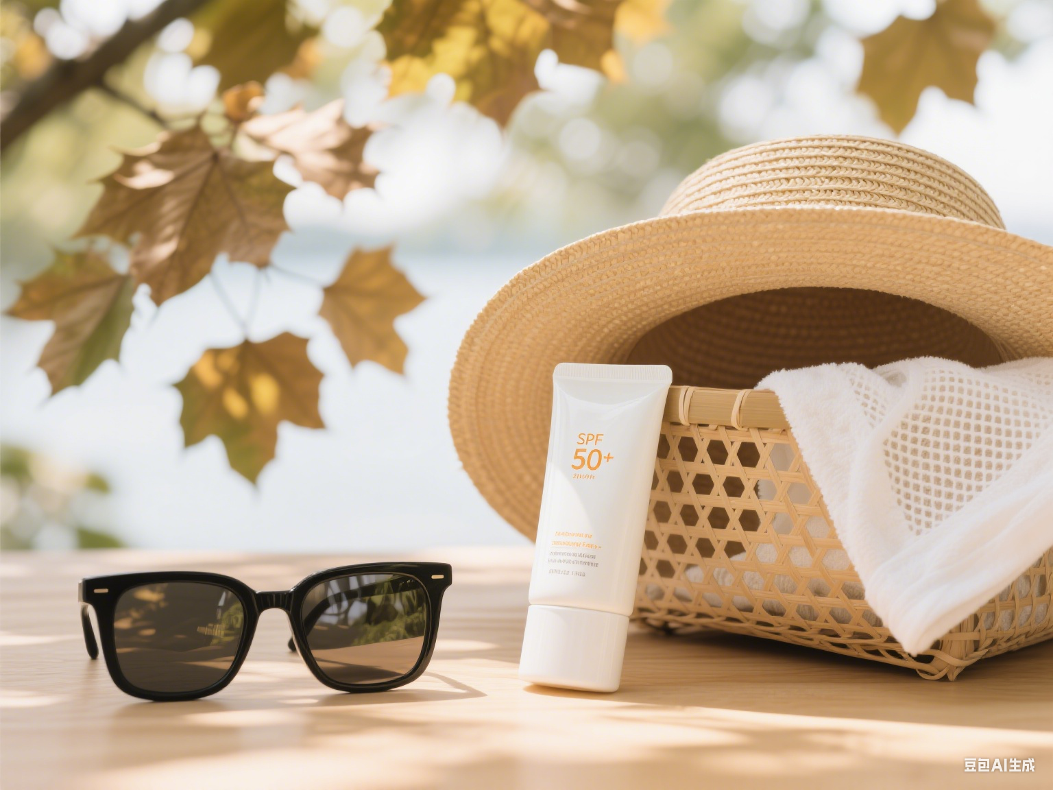 夏日防晒用品场景图制作.png